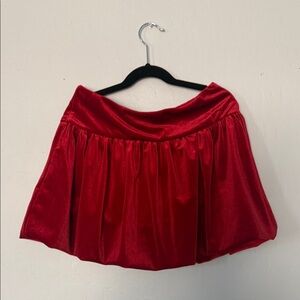 Kids Red velvet Bubble Skirt- Girls 14